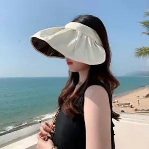 햇빛차단 썬캡 돌돌이 여성 여름 모자