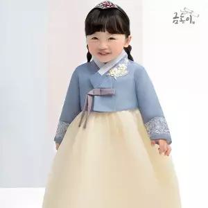 [보리보리/금동이한복]여소매레이스 아동한복 여아한복 AW153