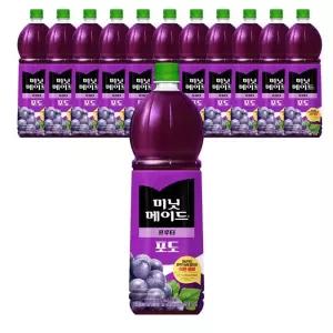 미닛메이드 프루티 포도 1.5L X 12개 PET 과일주스
