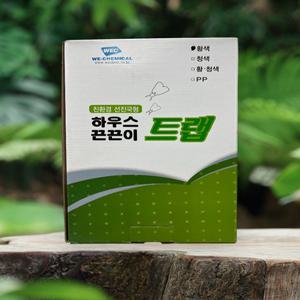 위켐 하우스 끈끈이트랩50매(1상자) 초파리 뿌리파리 날파리퇴치 친환경끈끈이