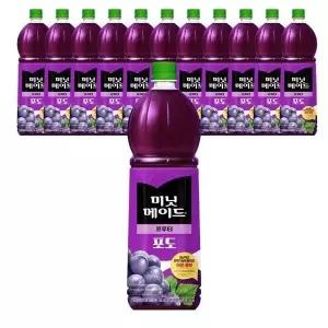 코카 미닛메이드 포도 40 1.5L X 12ea 포도주스 포도음료