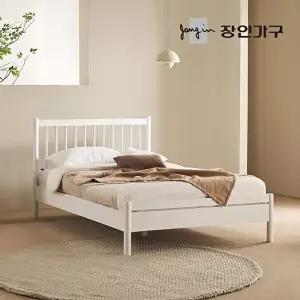 [장인가구](무료) 장인가구 뉴피터 SE0등급 베이직 일반형 원목 침대 SS+본넬 유로탑매트
