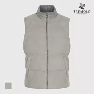 [TREMOLO] 니트에리 스웨이드 퀼팅 베스트_TRNQC3Z8321