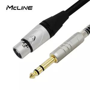맥라인 MC-HA25 TRS 6.3(5.5)-XLR 캐논 암 3m 밸런스 스피커 연결선 앰프잭 음향 오디오케이블