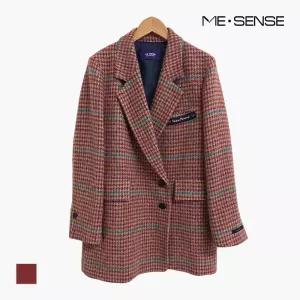 체크알파카 혼방 코트_MB4YHCM183Z