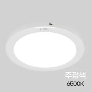 원형 LED 센서등 엣지 10인치 20W 주광/주차장등/매입형/등기구/계단/원형등/자동/현관등/센서/복도/현관