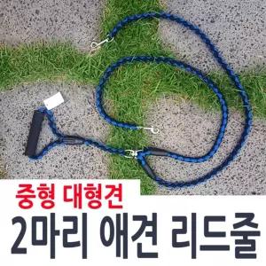 애견 트윈리드줄 두마리애견줄 커플애견줄/강아지/반려견/애완견/목줄/리드줄/산책줄/가슴줄/하네스