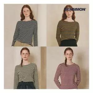 Bensimon 벤시몽 여성 워셔블 스트라이프 긴팔 티셔츠 4종택일 374417
