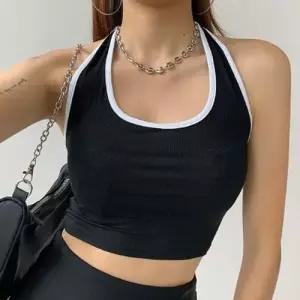 데일리핏 홀터넥 숏기장 코튼 나시탑 WFMZD2B