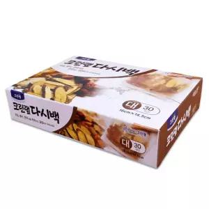 다시백 대형 30P 멸치 한약 차 원두 거름망크린랩다시백대 다시팩 다시백