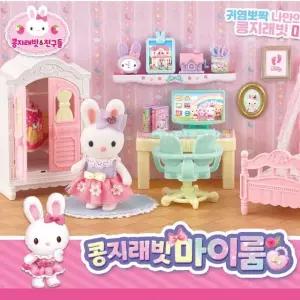 귀염뽀짝 콩지래빗 마이룸 소품 인형 역활놀이 /토끼인형/미니어쳐/엄마놀이/귀여운