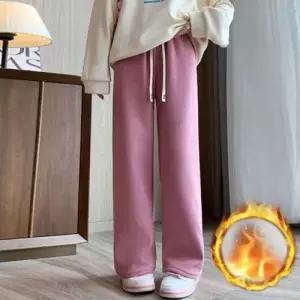 코듀로이 기모 바지 골덴 일자 밴딩 겨울 벨벳 GWM WFGKJTN