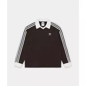 아디다스 와플 롱 슬리브 폴로 티 - 다크브라운 KQ6868 113893
