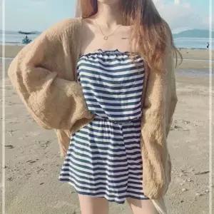 스러운 가디건 니트 카디건 그물 여리여리 여름 패션 시원한 PWBFE9B6