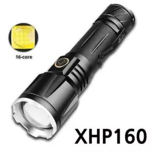 손전등 LED 충전식 줌 라이트 랜턴 후레쉬 XHP160칩
