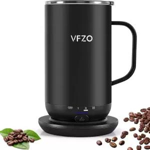 VFZO 셀프 히팅 커피 머그잔 대용량 - 18온스 배터리 수명 180분 스마트 간단한 온도 조절 작동 가족을