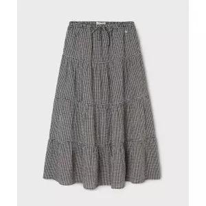 후아유 WHO.A.U Check Long Tiered Skirt WHWHG2441F 155047