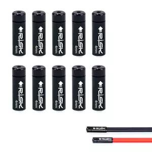 ALEOED 4mm/5mm 자전거 브레이크 케이블 엔드 캡 디레일러 시프터 와이어 알루미늄 합금 MTB 도로 페룰러