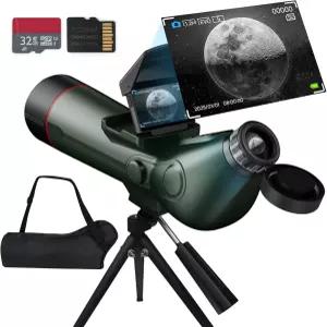스마트 망원경 전문 굴절기 자동 초점 휴대용 디지털 전자 4K 천체 사진 카메라 성인 및 초보자를 위한