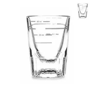 에스프레소 유리 샷잔 3줄 1oz 40ml X3개 커피샷잔 유리샷글라스