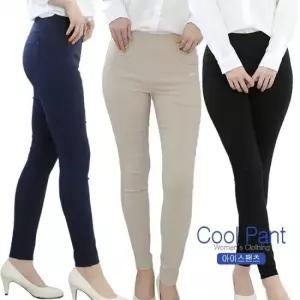 친절한탄씨 슬랙스 여성 여름 9부 밴딩 바지 면스판 슬림핏 아이스팬츠 활동복 스판바지 출근복