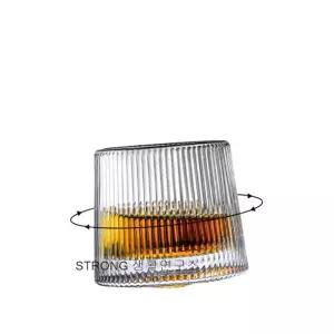 스트라이프 스윙 위스키 온더락 유리잔 190ml 314323