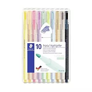 다꾸 학습도구 파스텔 362 삼각형광펜 STAEDTLER CSB10 10색 필기구 싱글팁
