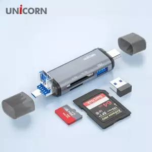 유니콘 OTG멀티카드리더기 A타입/C타입/5핀 USB3.1포트지원 XC-2000M