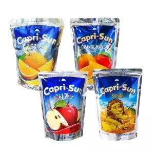 CL 농심 카프리선 사과 오렌지 사파리 오렌지망고 200ml 4종 40개 묶음