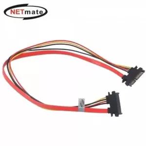 [제이큐]강원전자 넷메이트 SATA 22핀 연장 케이블 0.5m NM-SAT05 디지털/가전
