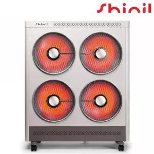 신일 SEH-W3000KP 4구 하이라이트 대형 전기난로 3000W 15평 전기히터 4단조절 리모컨 타이머 이동식 사무실 업소용 공장 난방기
