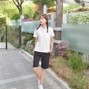 교복몰 스판 블랙 교복 반바지(여자) 교복 학생복