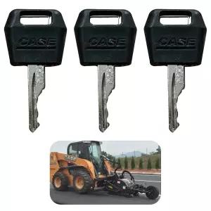 블랙 점화 키 3개 슬립 로더 D250 액세서리 국제 트랙터·불도저·백호 1835c용 시동 케이스 IH 및 백호