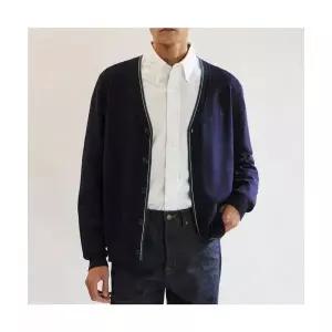DAKS SHIRTS 티핑 배색 포인트 가디건 네이비_DLA1SWCD101N1 DLA1SWCD101N1 285750