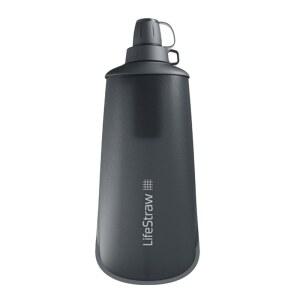 라이프스트로우 피크 스퀴즈 필터 보틀, 650ml, 다크 마운틴 그레이 | 접이식 보틀 물 시스템, 650mL, BPA 프리, 트레일 러닝, 쓰루하이킹, 사이클링용