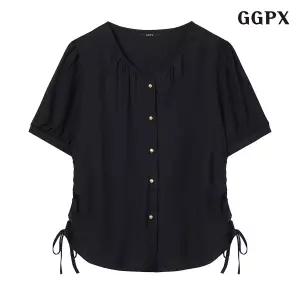 GGPX 라운드넥 사이드 끈 반팔 블라우스 GPBBA052D GPBBA052D-J 1174444