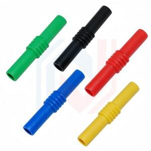 4mm 바나나 소켓 암-암 커넥터 커플러 플러그 연장 어댑터 절연 니켈 도금