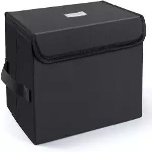 UENTIP 바이닐 레코드 보관 상자 - 7인치 LP 크레이트 60장 수납 가능 1팩 11x7.67x7.67인치 검정색