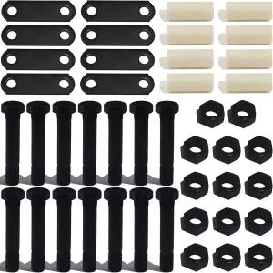 더블 스프링 3500lb-7200lb 액슬용 iBroPrat 트레일 쇠사슬 키트 8개의 3-1/8인치 긴 스트랩 14개의 너트와