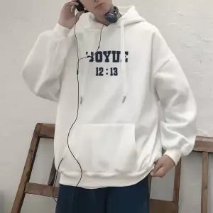 [모로엠] 남성 기모 레터링 후드 티셔츠 DMC-TSK-QCC944