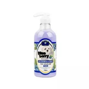 벨버드 백모견용 샴푸n린스겸용 750ml 블루베리향 애견샴푸