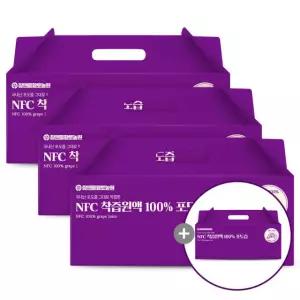 참앤들황토농원 NFC 착즙 100%국내산 포도즙 100ml 30포, 4개