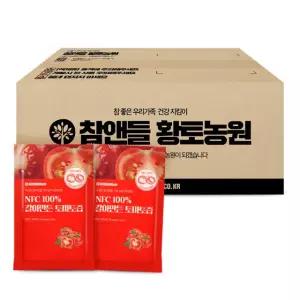 참앤들황토농원 NFC 100% 착즙 갈아만든 토마토즙 100ml 100포, 1개