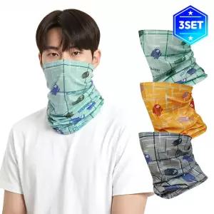 콜핑 공용 사계절 매직스카프 3개 세트
