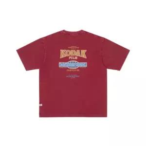 [정품] 코닥 KODAK 스노우 워싱 그래픽 반팔 티셔츠 RED K6223LRS11RED
