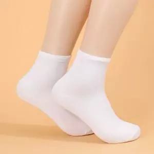 중목양말 남성용 중목 흰 양말 10개 세트 여름