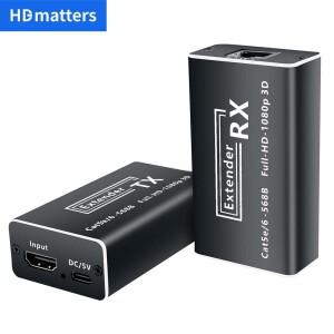Cat5e/6 케이블로 HDMI 연장기 MAX 50M 1080P 이더넷 통한 UTP HDTV PC용 60Hz POC
