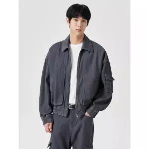 에잇세컨즈 MA1 데님 아우터 그레이 424939GPR3 4423814