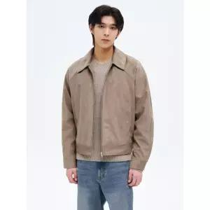 에잇세컨즈 페이크 스웨이드 패딩 블루종 베이지 4747007
