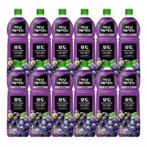 미닛메이드 포도 주스 1.5L 12개